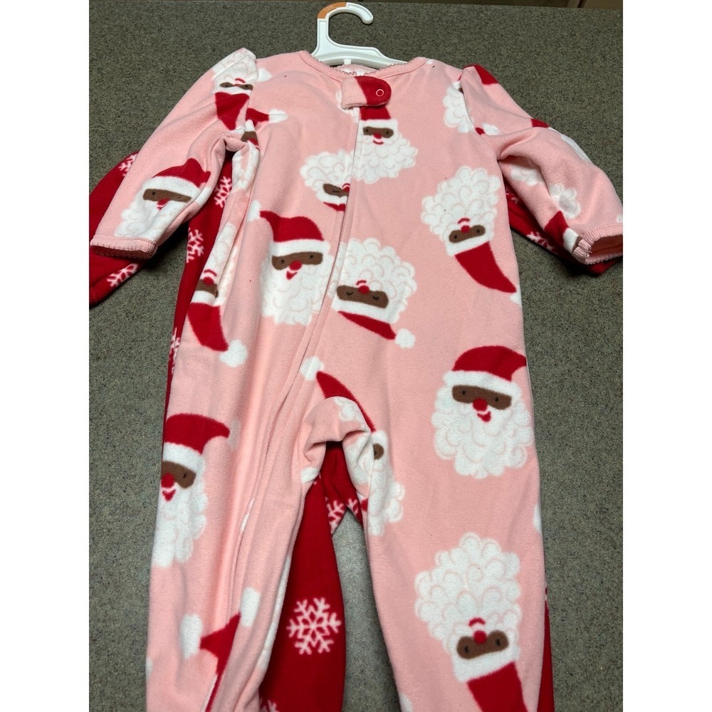 Christmas Carter's 2pc fleece sleepers  NWT 3T - Picture 4 of 6